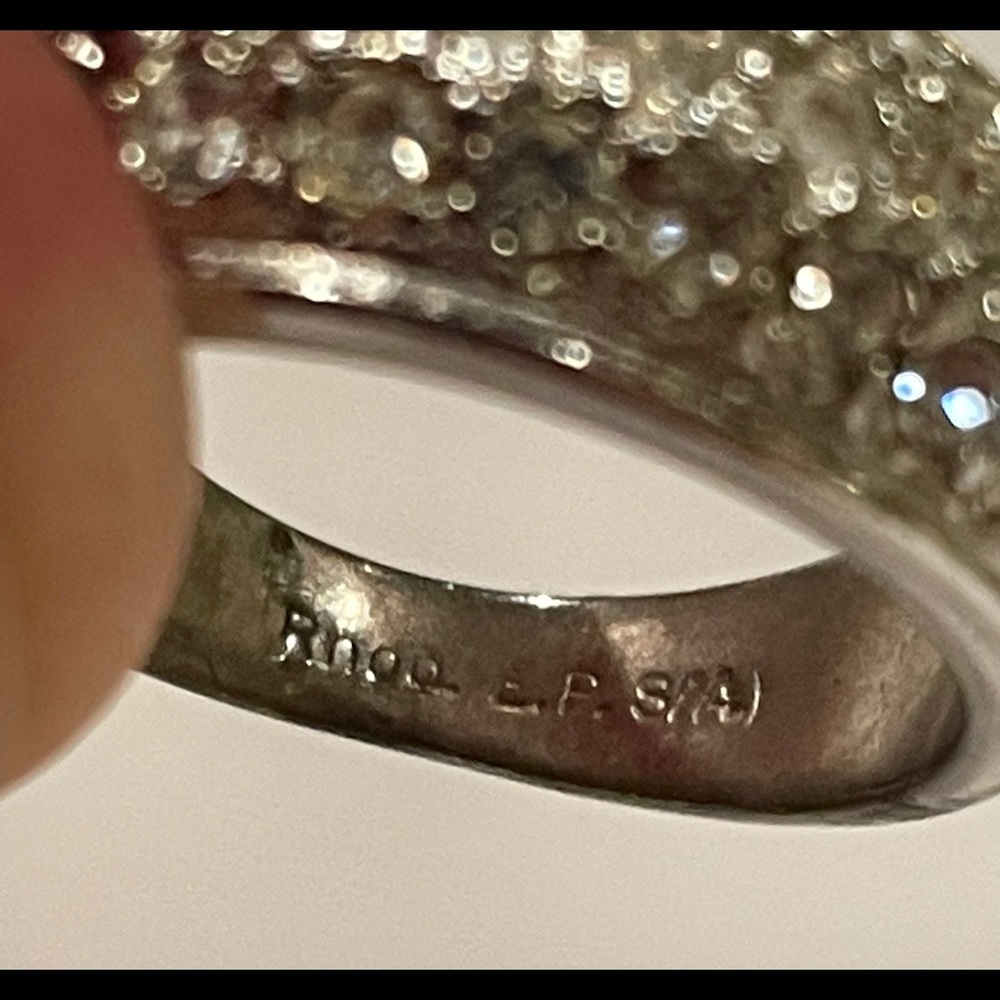 Silver Tone Statement Ring - image 4